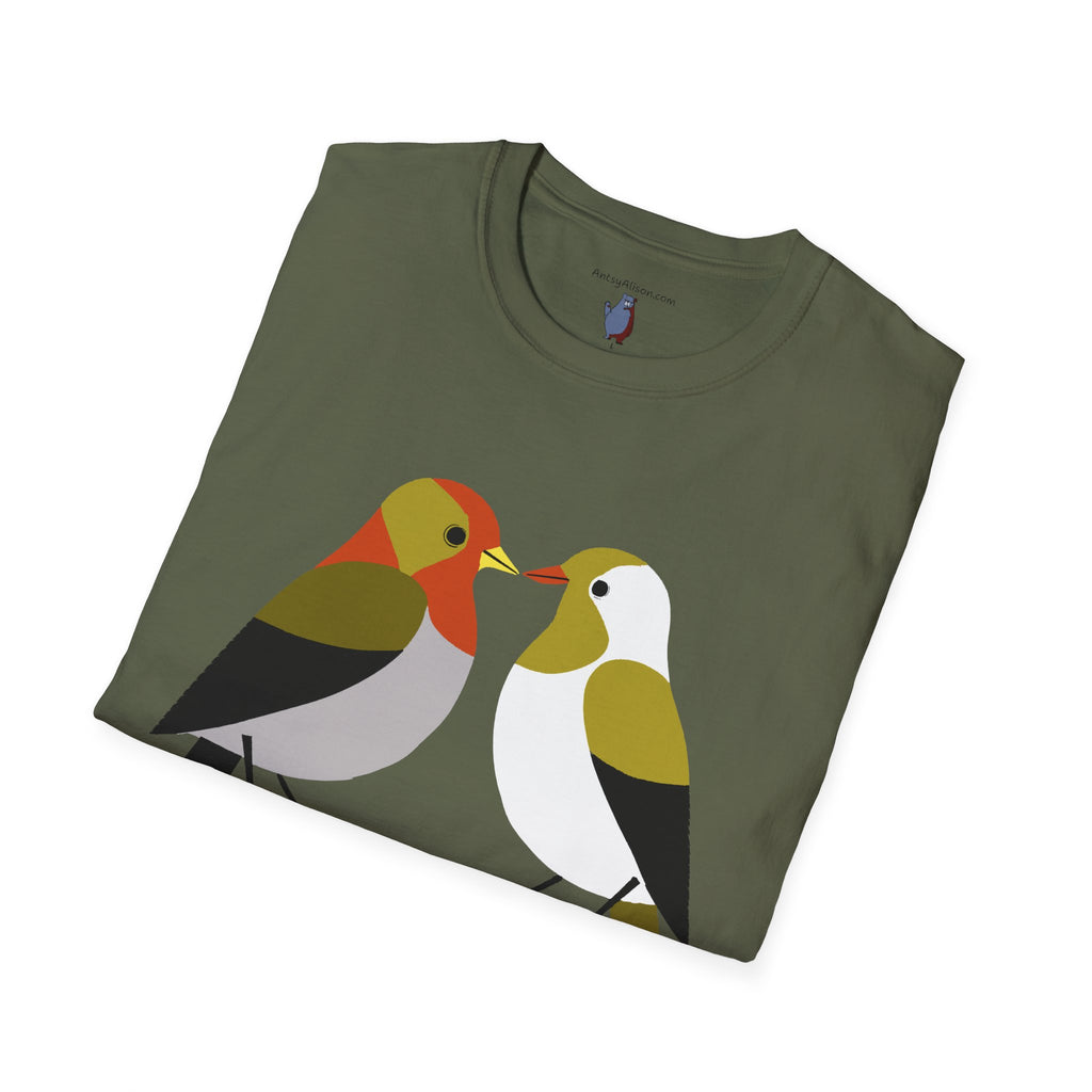Modern Lovebirds - Unisex Softstyle T-Shirt 100% Cotton