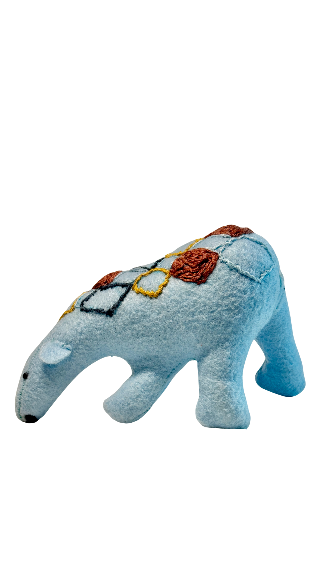 One of a Kind Plush Art Polar Bear Decor Figurine