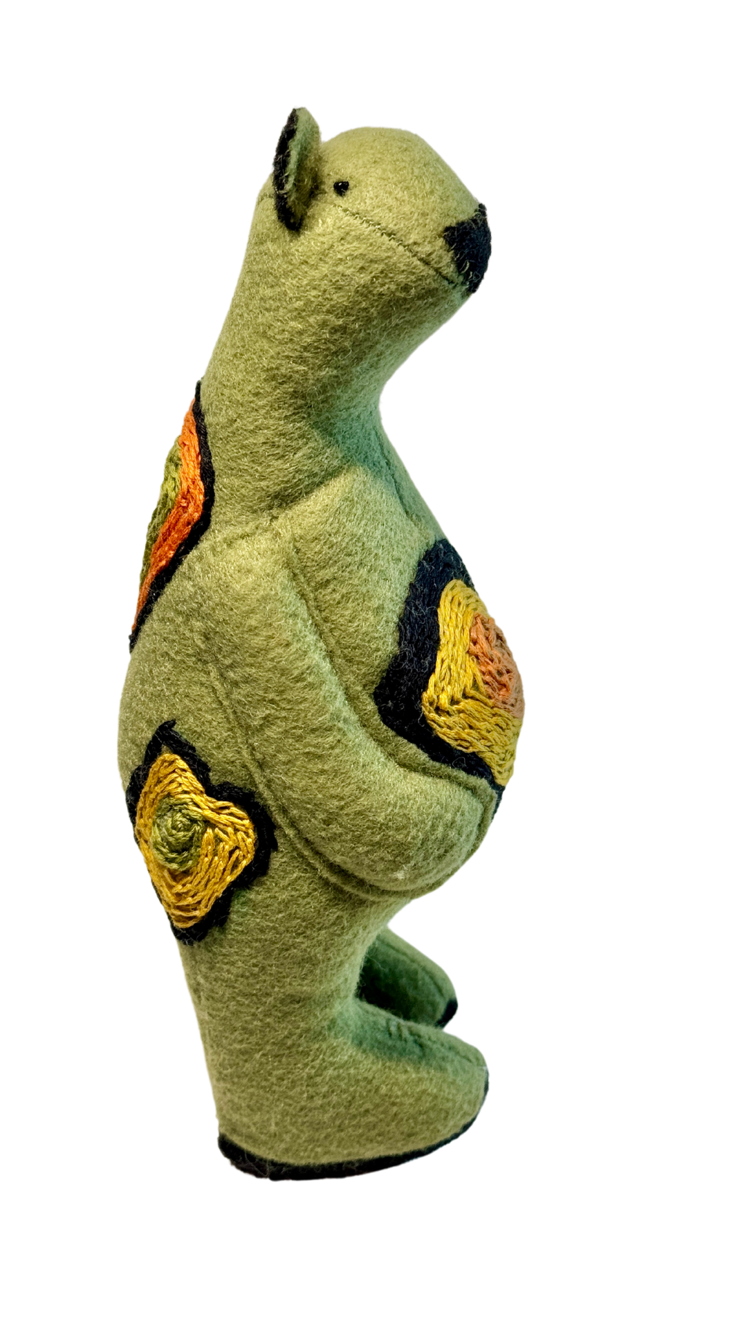 One of a Kind Summertime Ready Plush Art Standing Bear