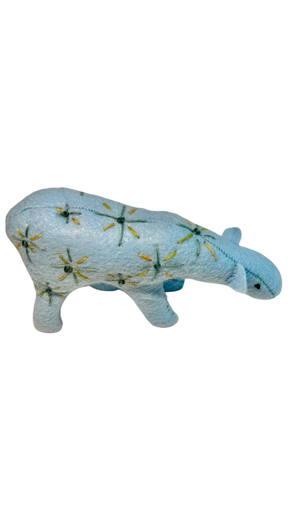 One of a Kind Plush Art Polar Bear Decor Figurine