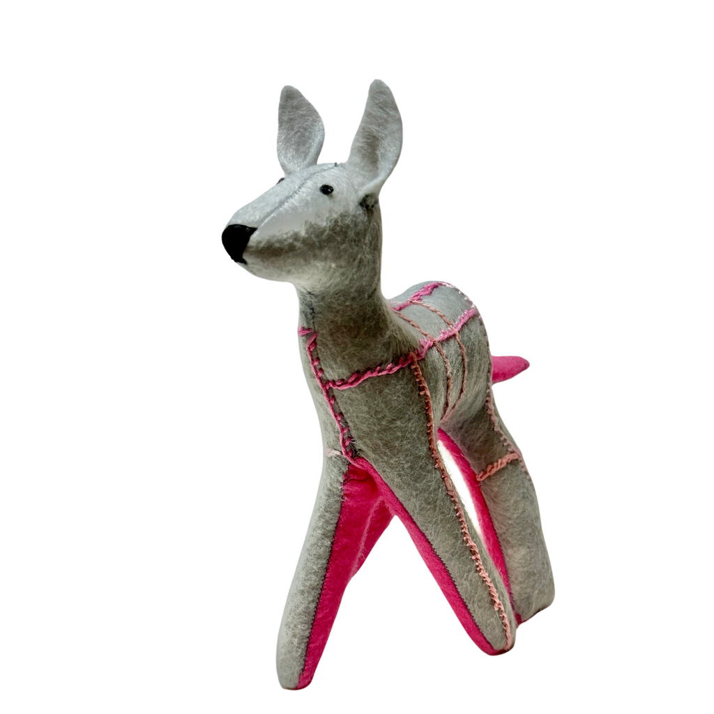 One of a Kind Deer Soft Art Textile Plush Home Decor