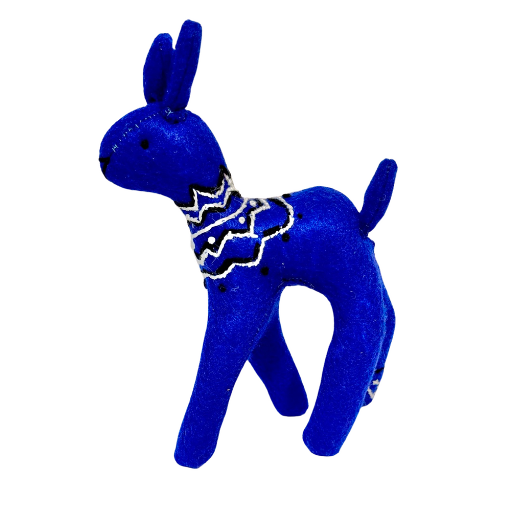 One of a Kind Deer Soft Art Textile Plush Decor