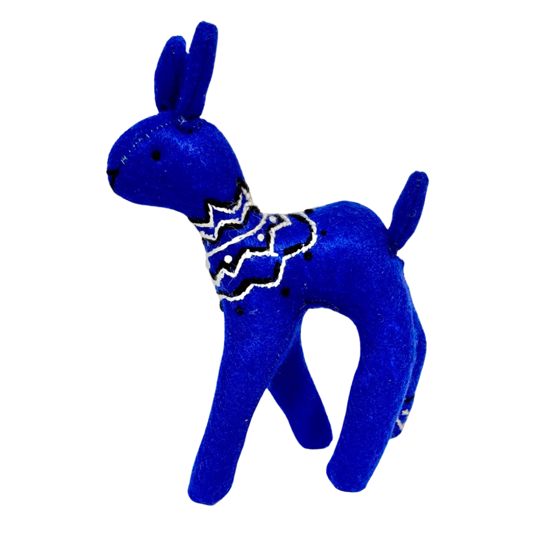 One of a Kind Deer Soft Art Textile Plush Decor