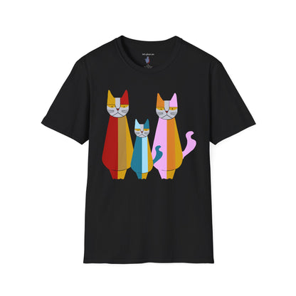 Mod Cat Trio - 100% Cotton T-Shirt