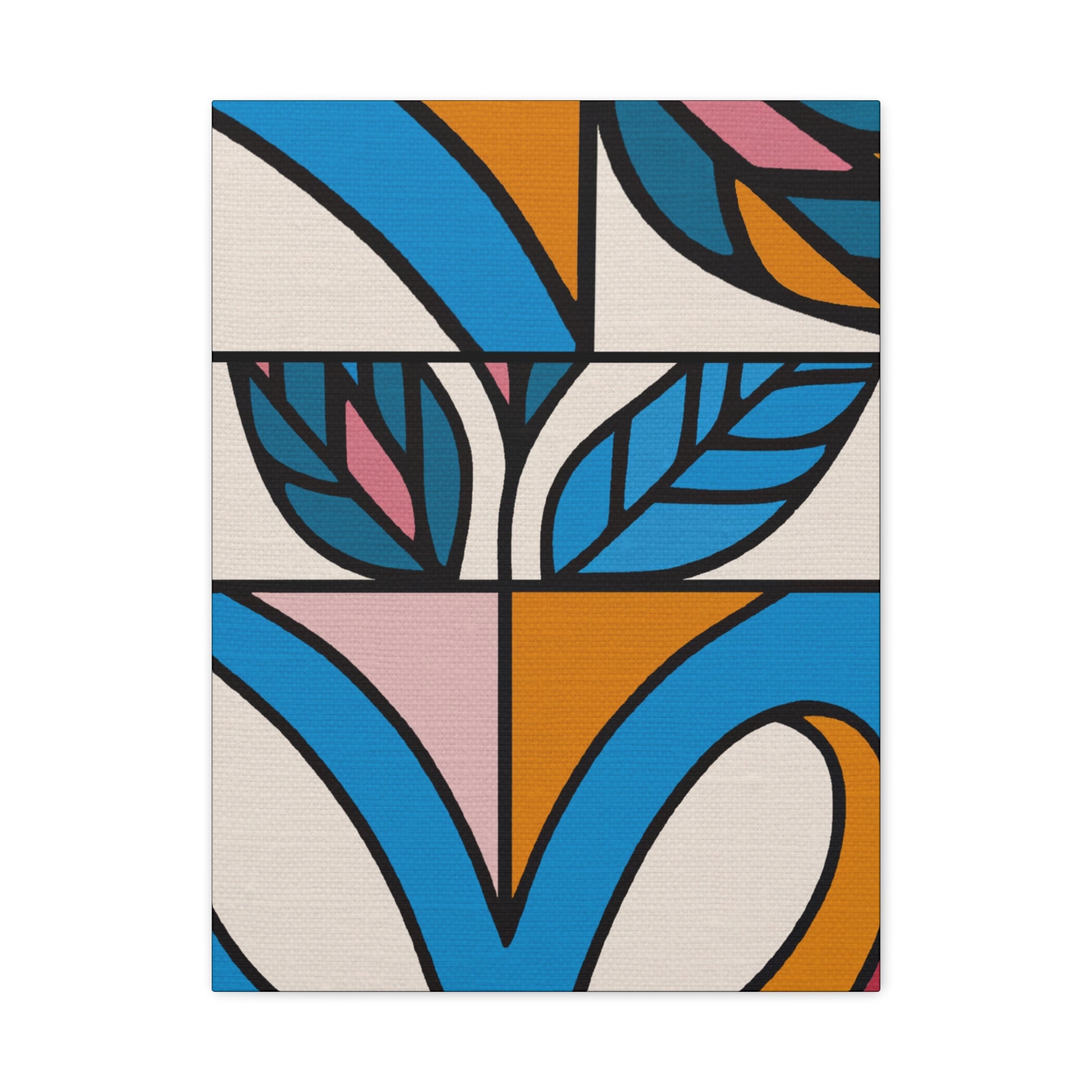 Midwest Modern Abstract Spring Print - Matte Canvas, Stretched, 1.25" -  home decor, wall art, abstract, spring