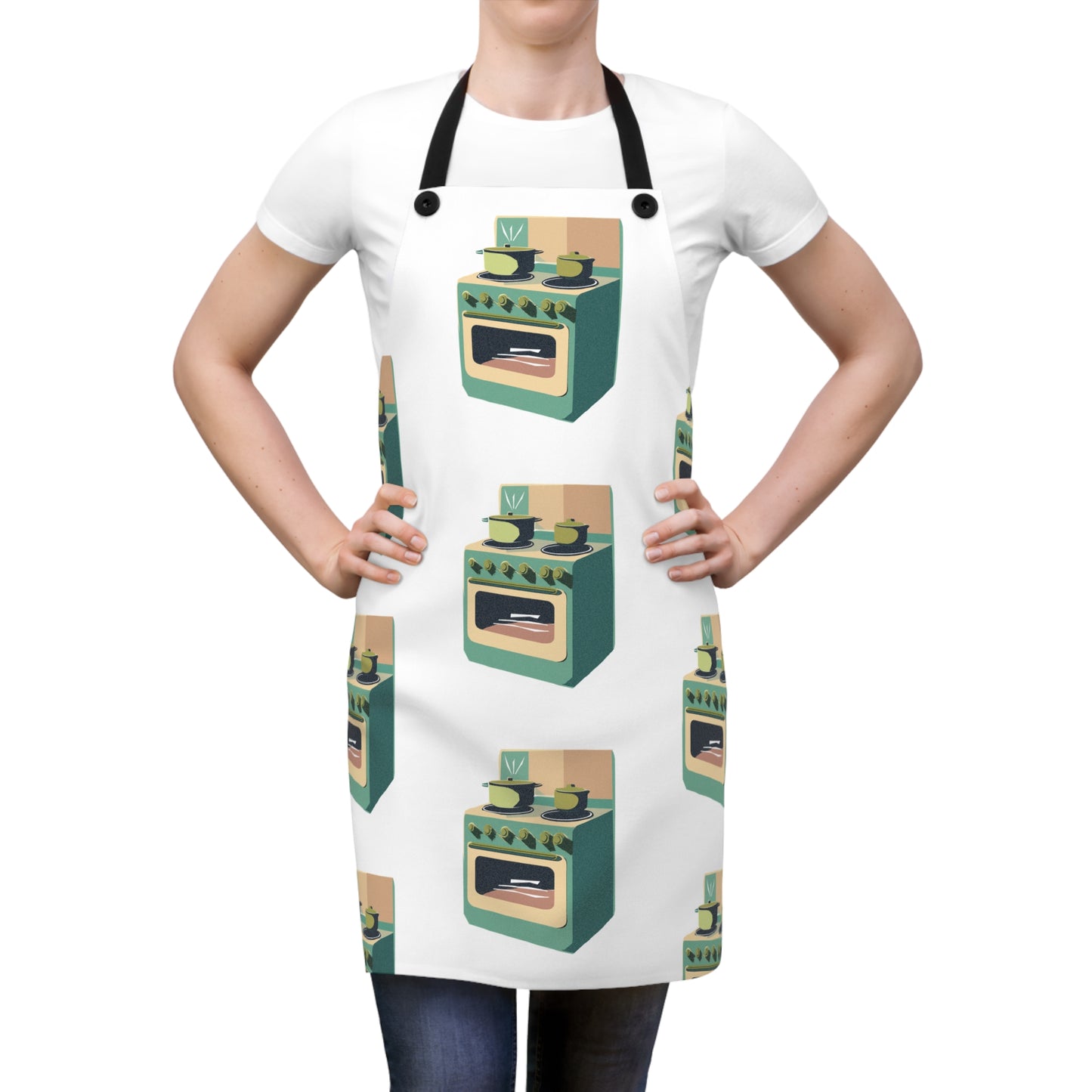 Vintage Pastel Retro Oven Apron (AOP)