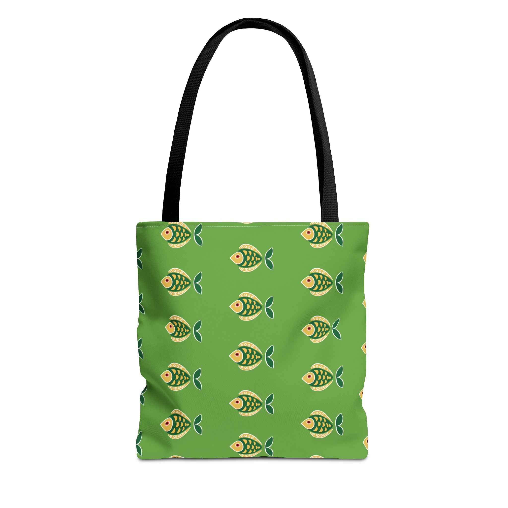 Midwest Mod Green Fish Tote Bag, Eco-Friendly Shopping Bag, Beach Tote, Gift for Nature Lovers, Summer Accessory, Lightweight Carryall