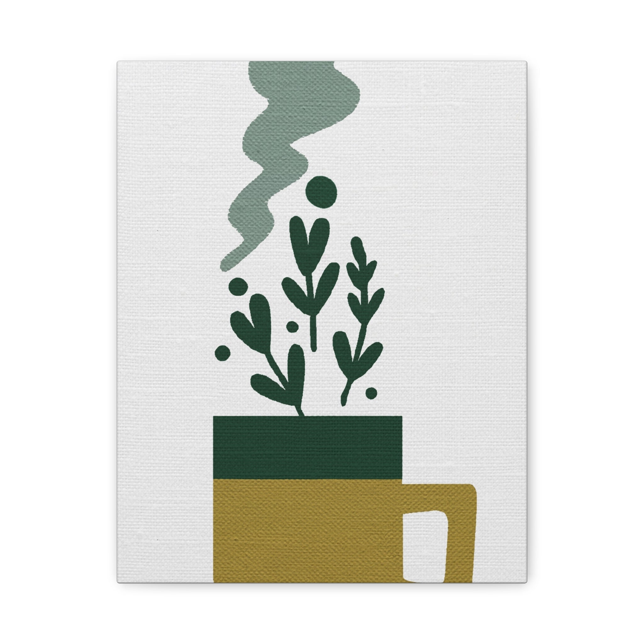 Midwest Modern Cup of Goodness Graphic Art Print - Matte Canvas, Stretched, 1.25" - coffee lovers - kitchen - wall art