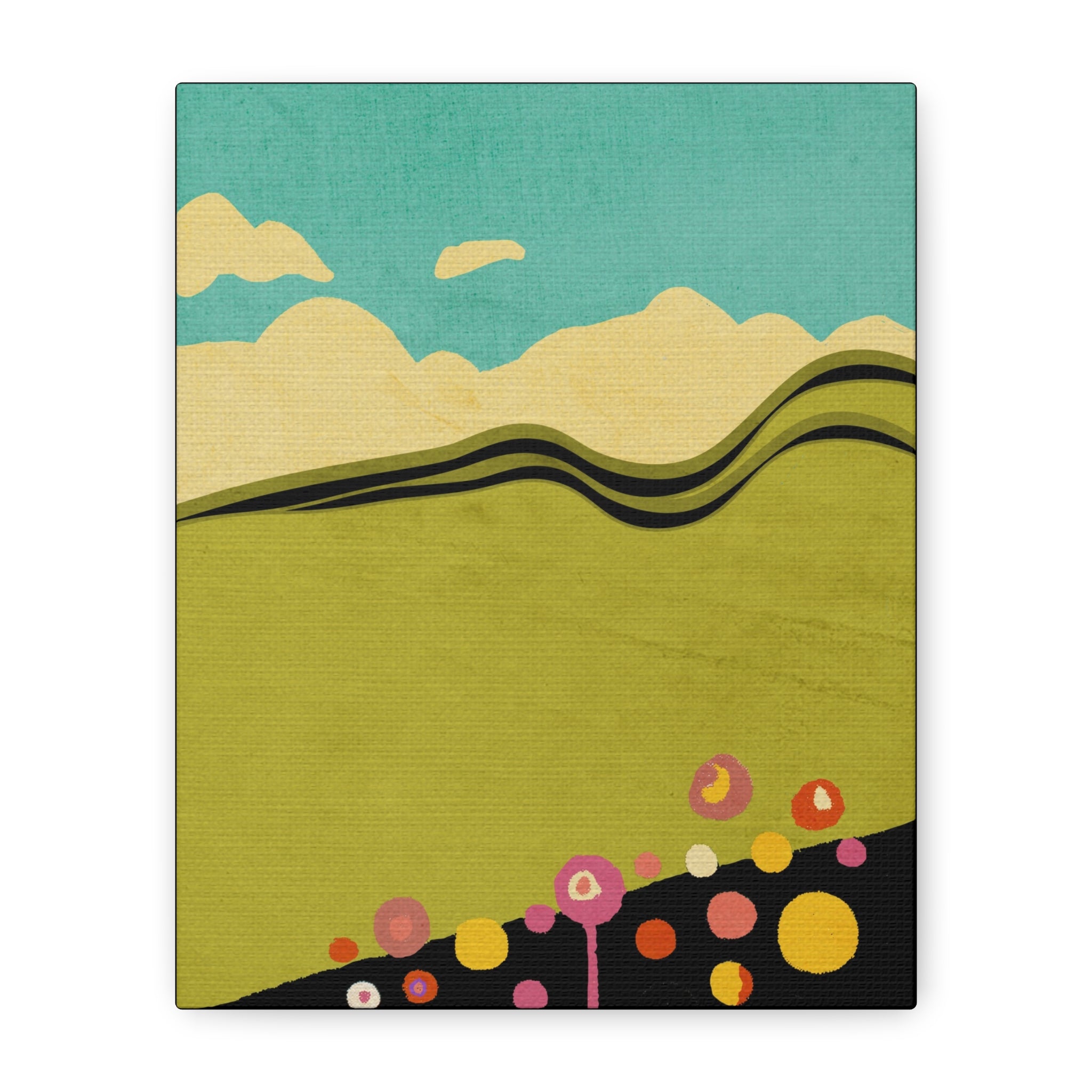 Midwest Modern Abstract Spring Landscape Print - Matte Canvas, Stretched, 1.25" -  home decor, wall art, landscape, spring