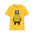 Bear in Yellow Graphic Art - 100% Cotton T-Shirt