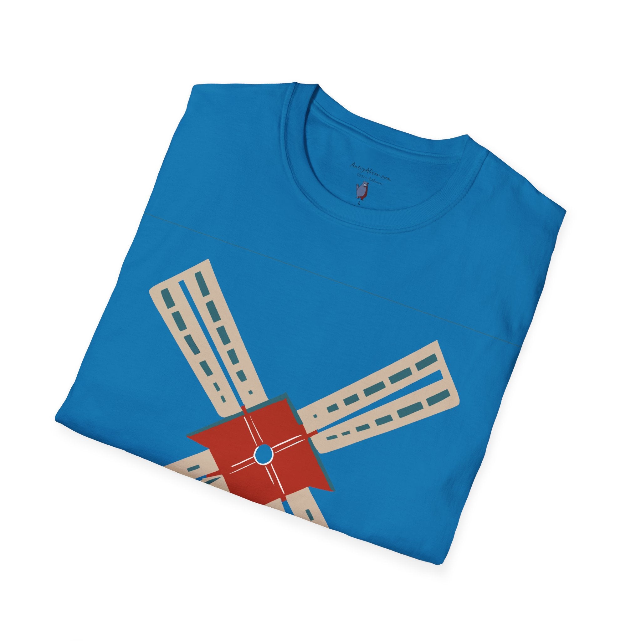 Modern Windmill - Unisex Softstyle Graphic T-Shirt
