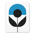 Cornflower Blue Mod Flower - Matte Canvas, Stretched, 1.25"
