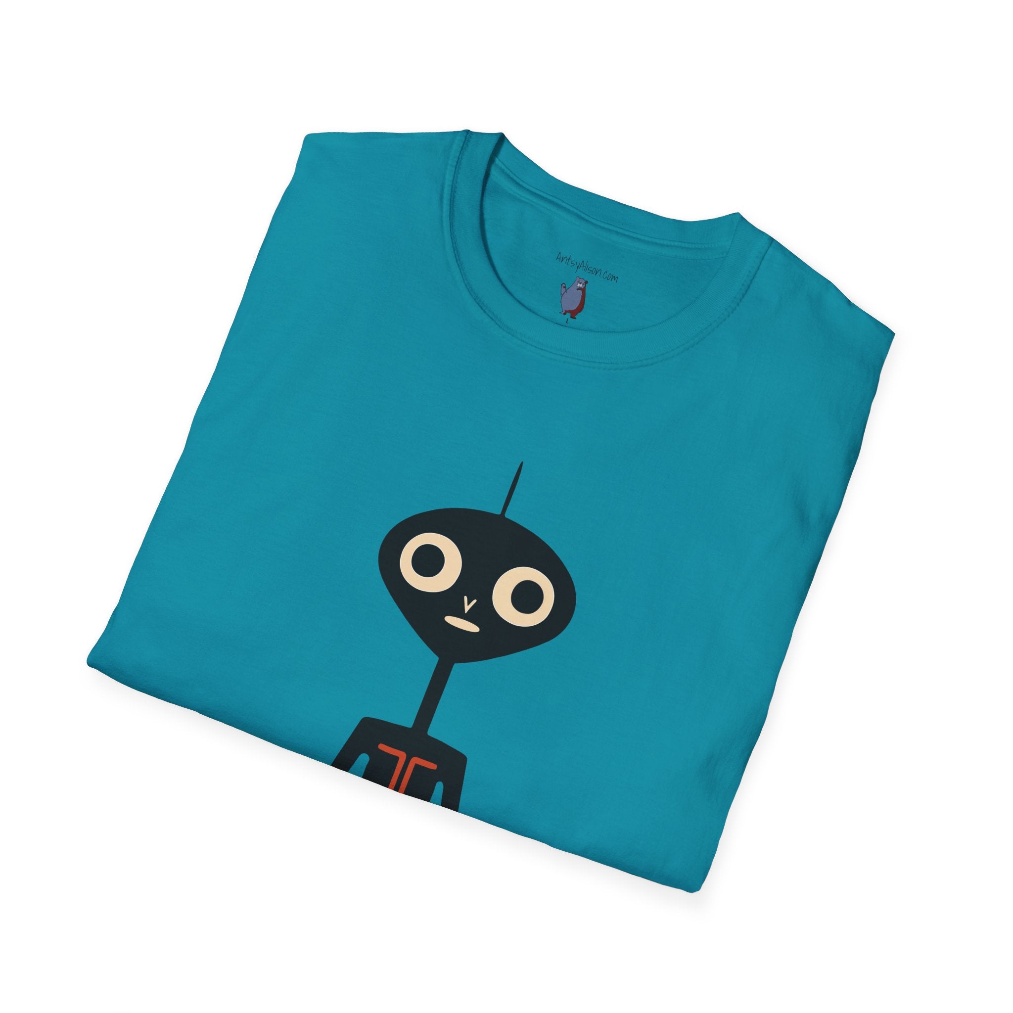 Midwest Modern UAP Alien Number One Graphic Art Tee - 100% Cotton T-Shirt