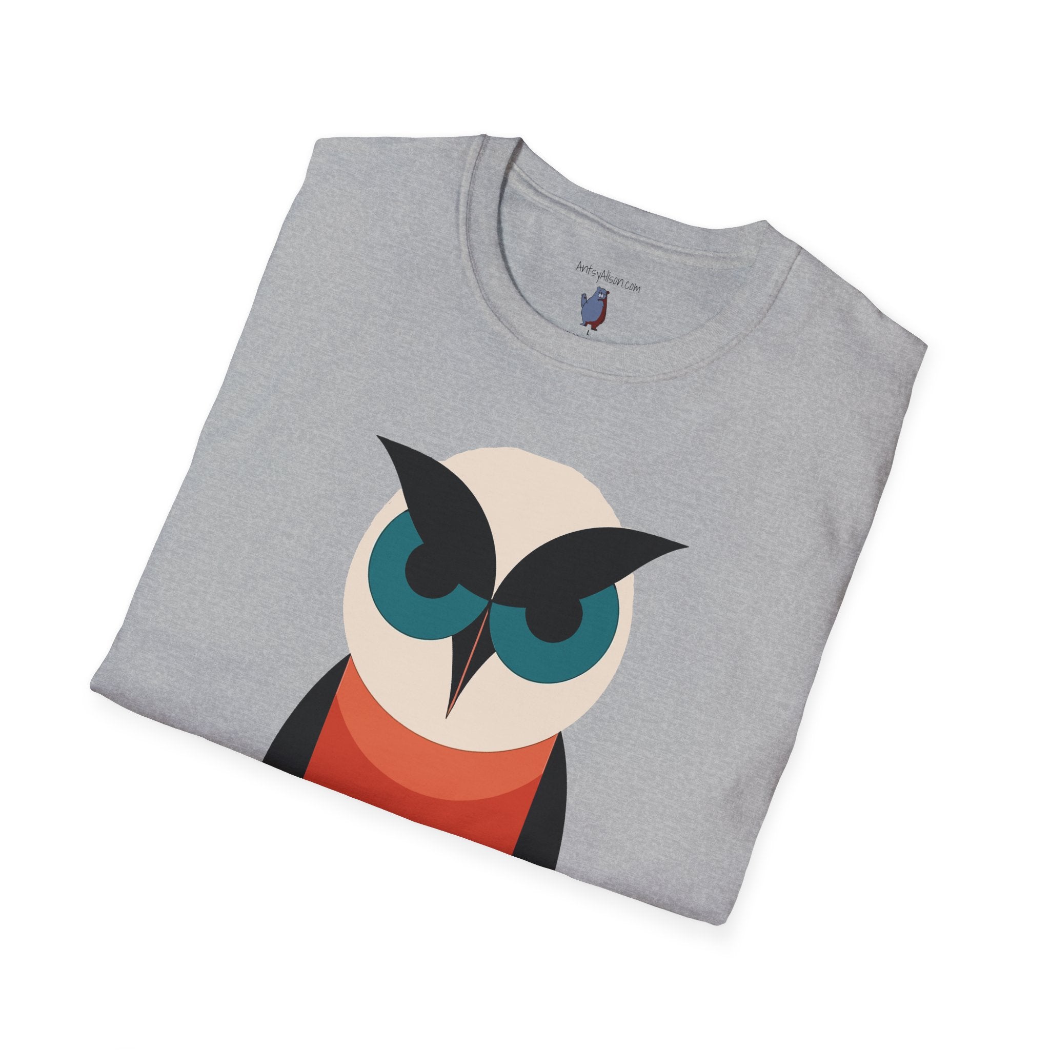 Schoolhouse Owl Graphic Art - 100% Cotton T-Shirt