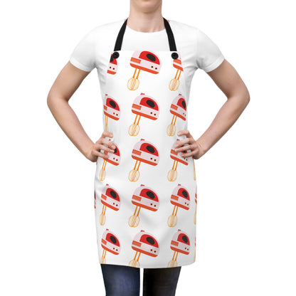 Retro Hand Mixer Patterned Apron (AOP)