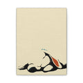 Midwest Modern Sleeping Bunny Rabbit Print - Matte Canvas, Stretched, 1.25" -  home decor, wall art, nature, bunny, rabbit, nap, sleep