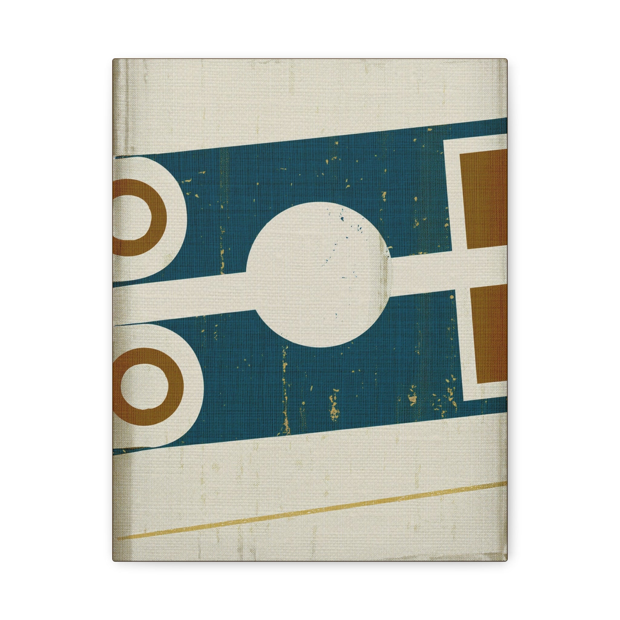 Midwest Modern Abstract Retro Game Sports Board #1 - Matte Canvas, Stretched, 1.25"