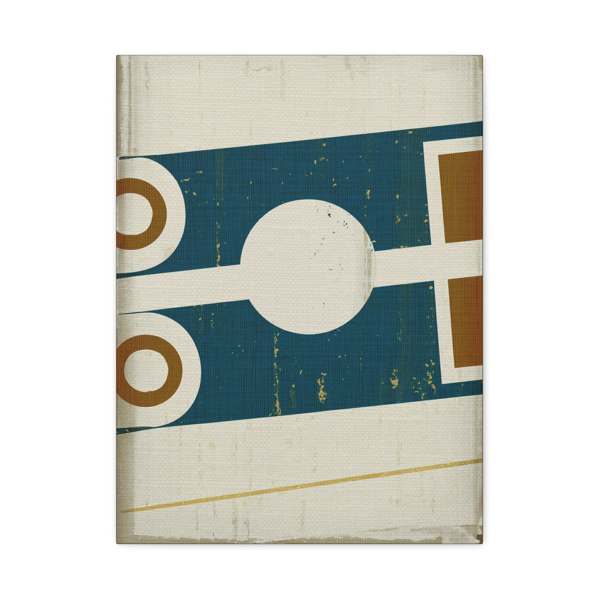 Midwest Modern Abstract Retro Game Sports Board #1 - Matte Canvas, Stretched, 1.25"