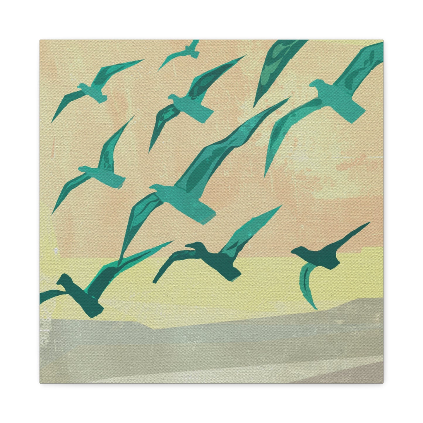 Canvas Art Print - Danish Modern Style Bird Art Print