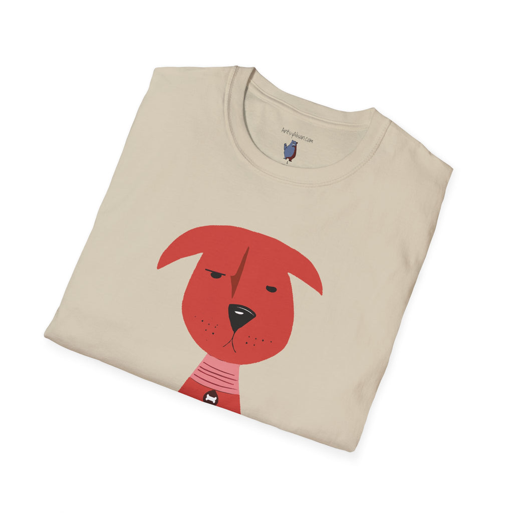 Scrappy Little Dog Graphic Art Tee - 100% Cotton T-Shirt