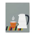 Midwest Modern Coffee Break Graphic Art Print - Matte Canvas, Stretched, 1.25"