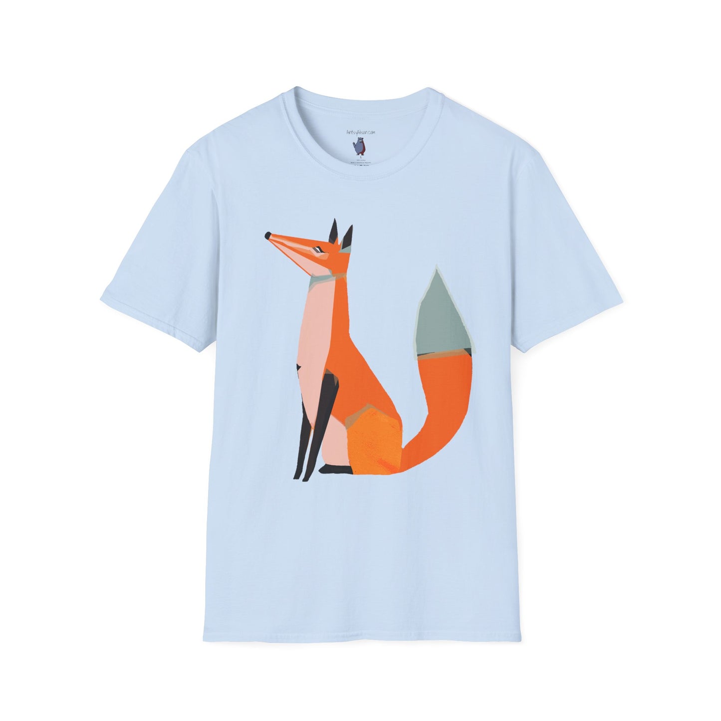 Proud and Stoic Fox Graphic Art Tee - 100% Cotton T-Shirt