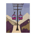 Midwest Modern Mountain Ski Lift, Rolled Poster -  nature lovers, outdoor activities, winter, ski, sport, mountain, lift