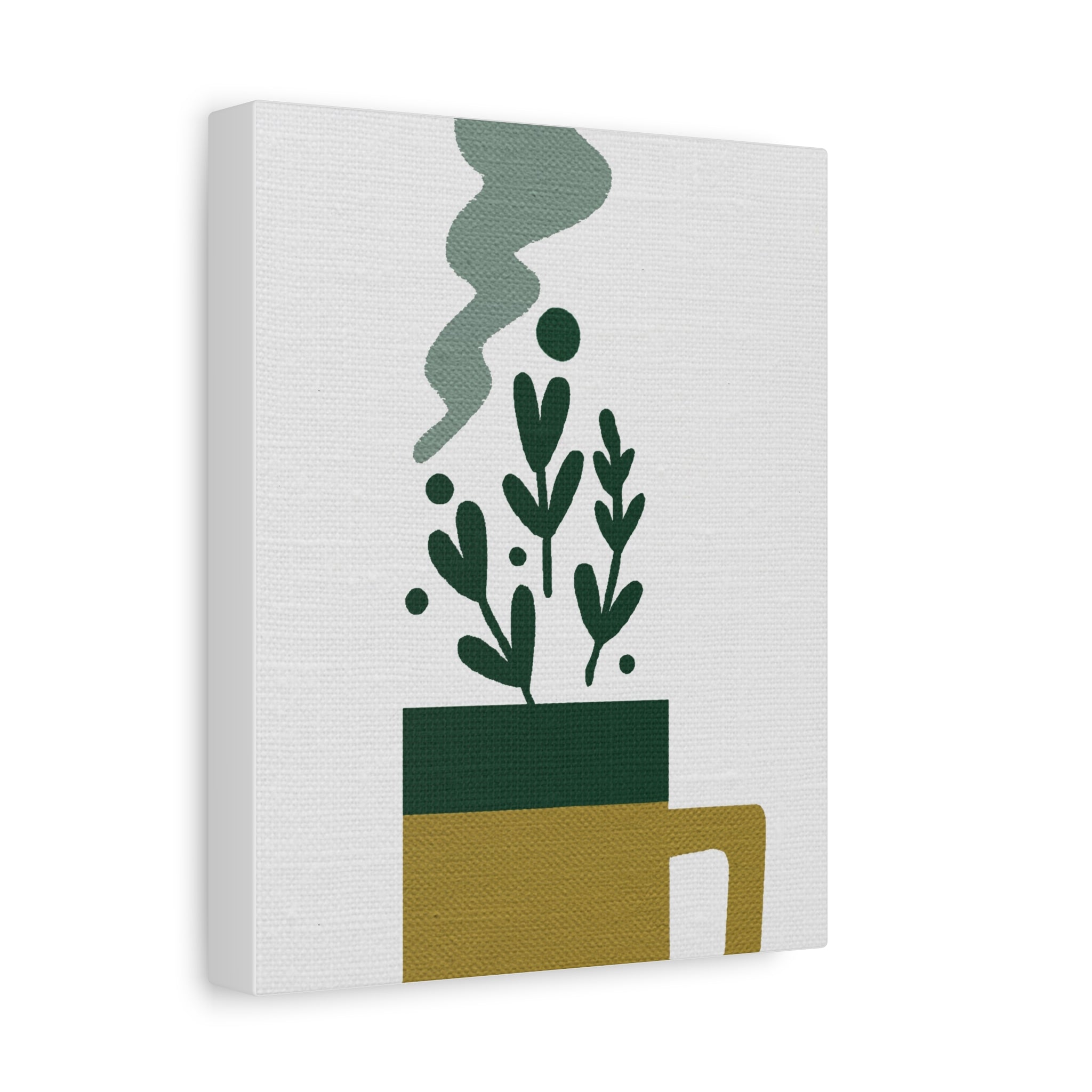 Midwest Modern Cup of Goodness Graphic Art Print - Matte Canvas, Stretched, 1.25" - coffee lovers - kitchen - wall art