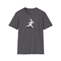 Midwest Modern Run Rabbit Run #4 in Black & White - 100% Cotton Graphic Tee - animal lovers, rabbit, bunny, easter, spring
