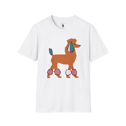 Funky Mod Poodle - 100% Cotton T-Shirt