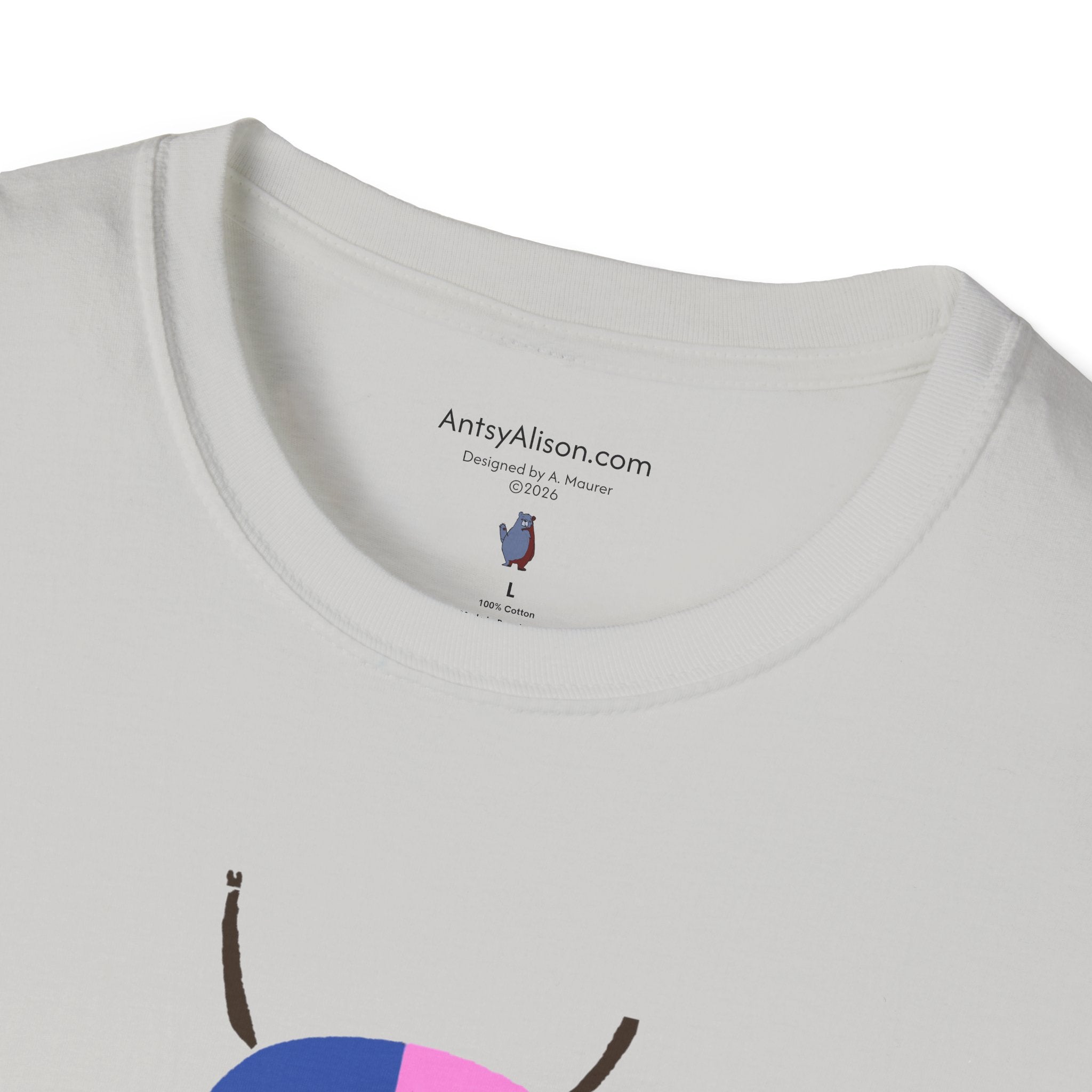 Midwest Modern Graphic Abstract Insect Beetle - Unisex Softstyle T-Shirt