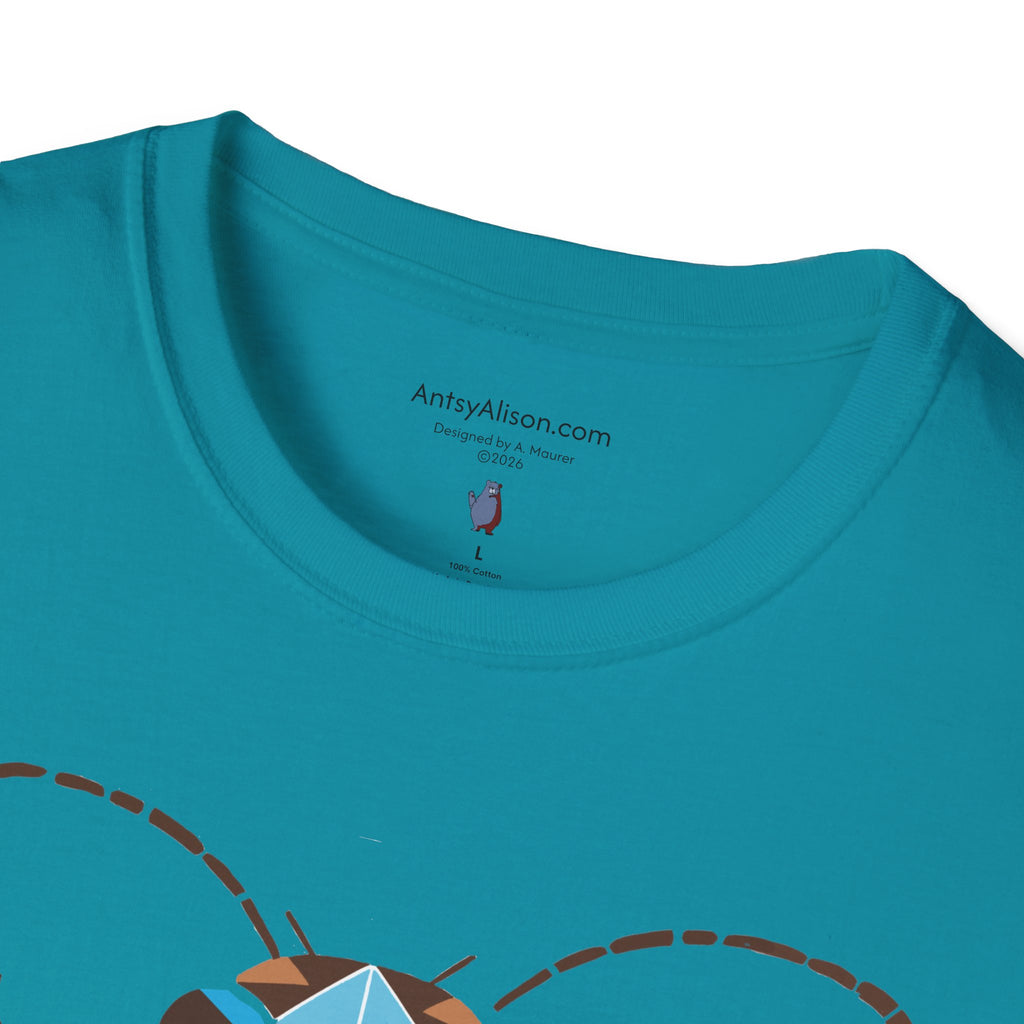 Midwest Modern Deco Beetle - Unisex Softstyle T-Shirt