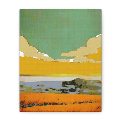 Midwest Modern Prairie Landscape Print - Matte Canvas, Stretched, 1.25"