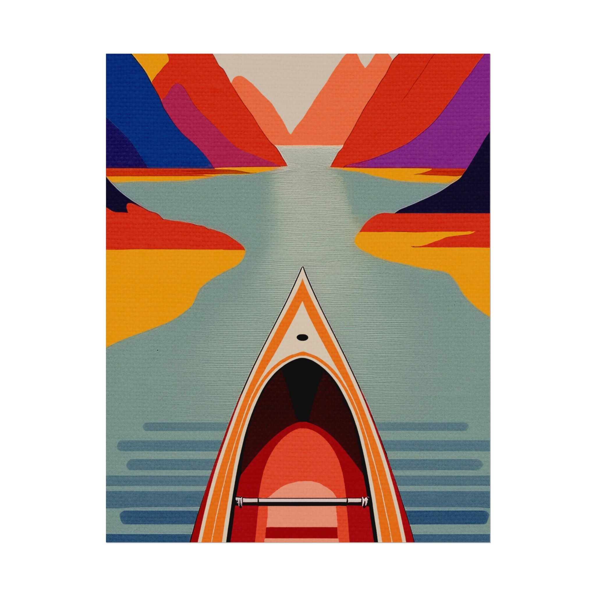 Outdoor Activity Canoe Poster, Rolled Poster -  nature lovers, outdoor activities, spring, summer, canoe