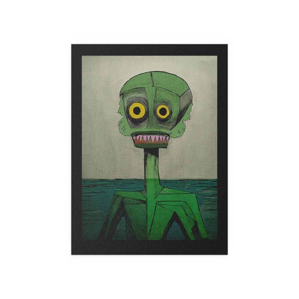 Midwest Mod Creature from the Black Lagoon Seasonal Silk Poster, Indoor and Outdoor Decor, Seasonal Decor, Halloween, Monsters, Creatures