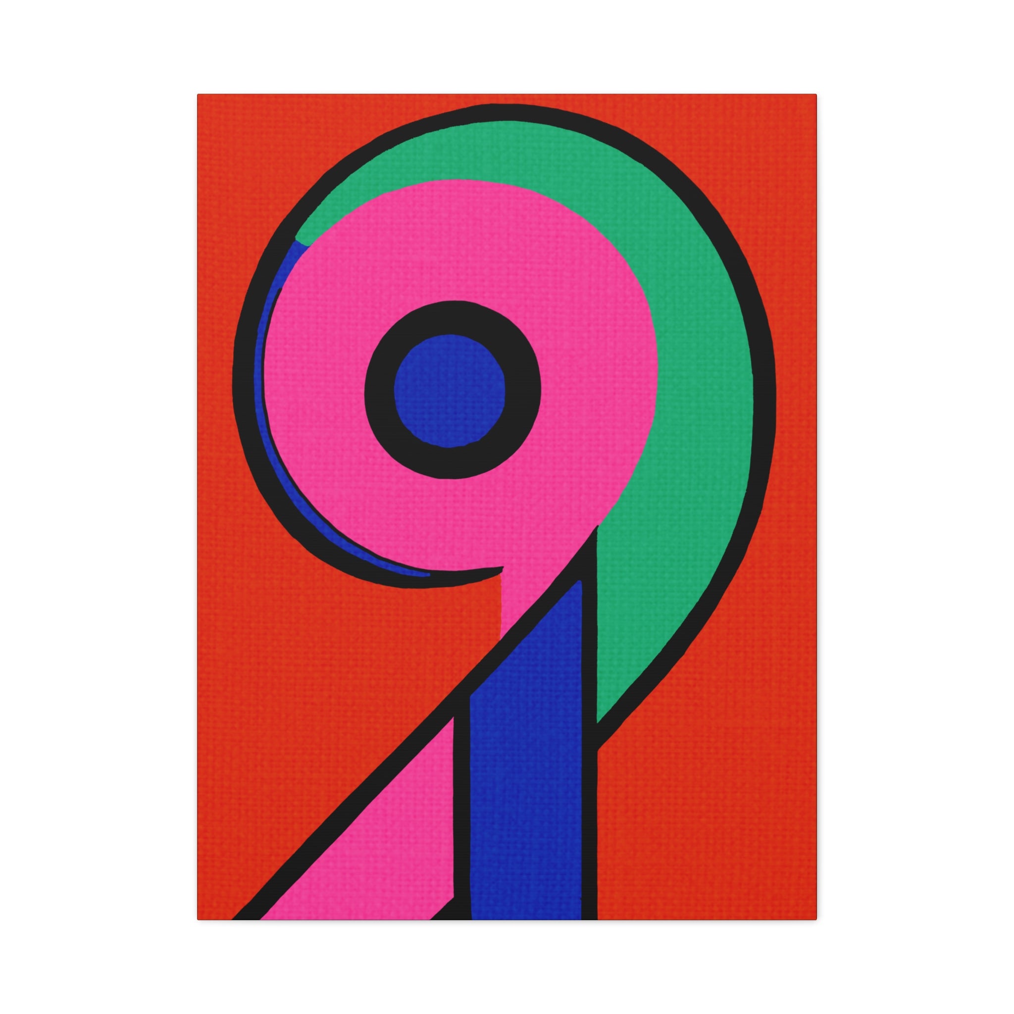 The Number Nine - Matte Canvas, Stretched, 1.25"