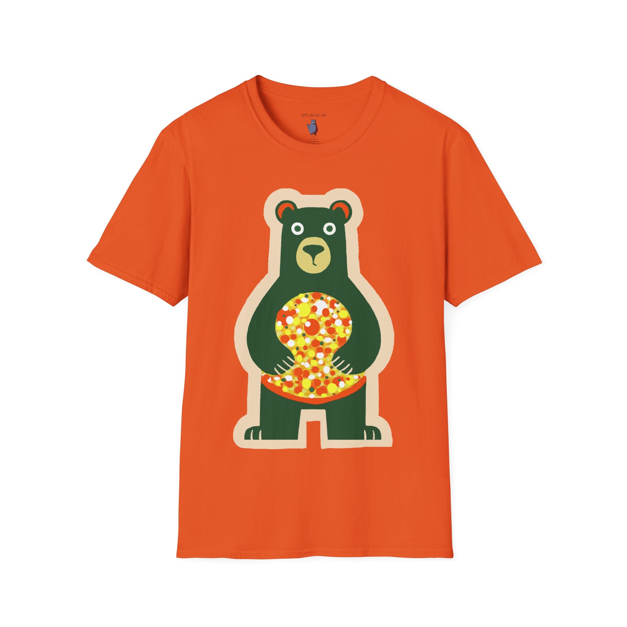Mod Gumball Bear Graphic Art Tee - 100% Cotton T-Shirt