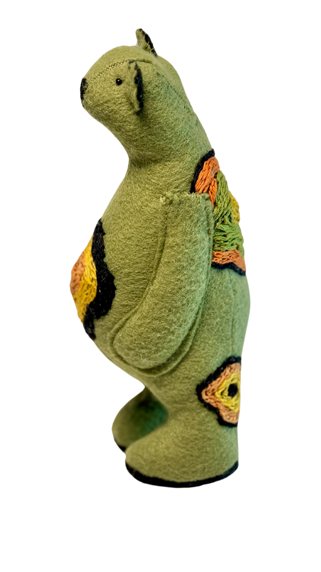 One of a Kind Summertime Ready Plush Art Standing Bear