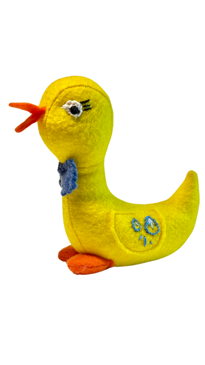 One of a Kind Plush Art Duckling