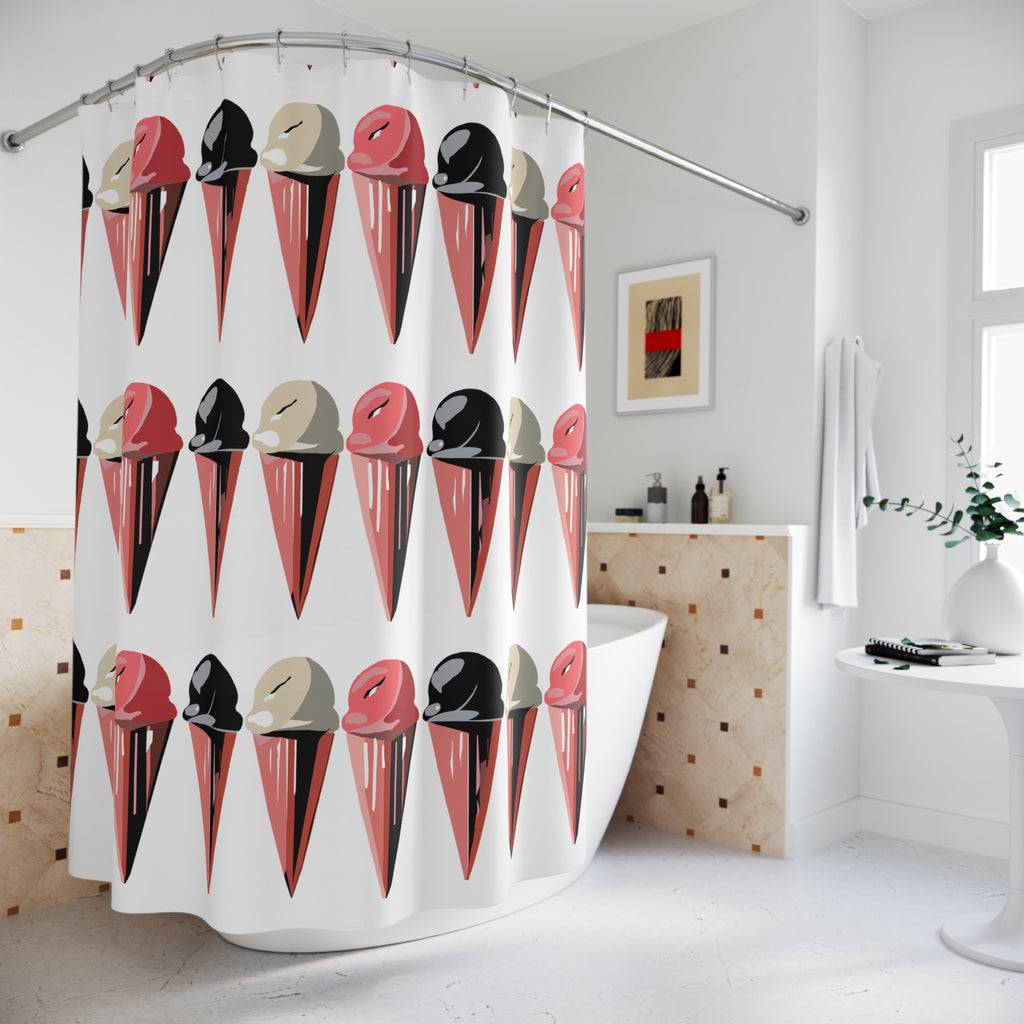 Modern Ice Cream Cones No. 2 Shower Curtain