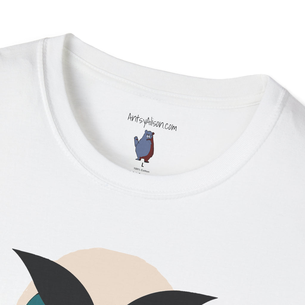 Schoolhouse Owl Graphic Art - 100% Cotton T-Shirt