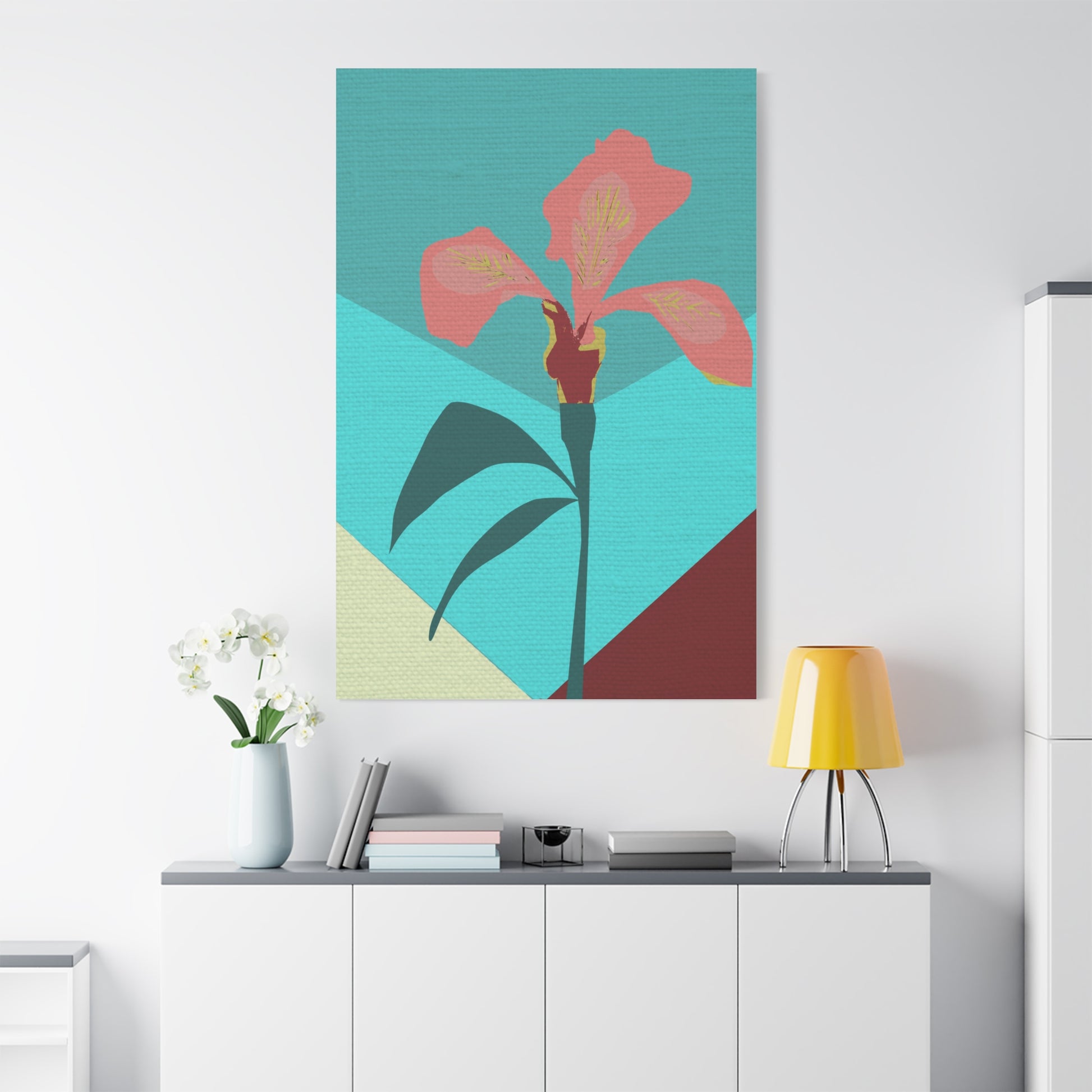 Modern Abstract Iris Love - Matte Canvas, Stretched, 1.25"