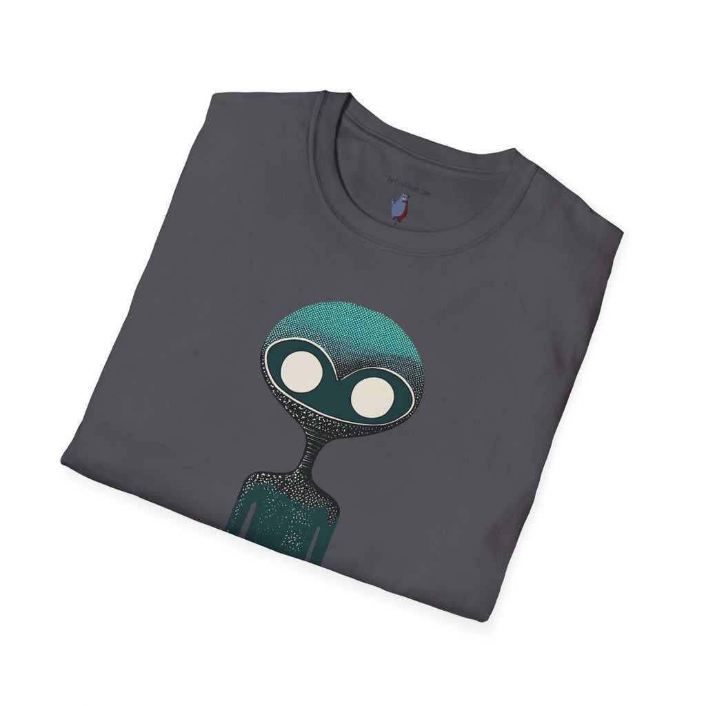Midwest Modern UAP UFO Alien Number Two Graphic Art Tee - 100% Cotton T-Shirt