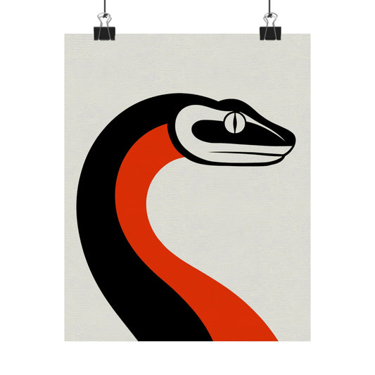 The Year of the Snake -  Mod Graphic Art Matte Vertical Poster