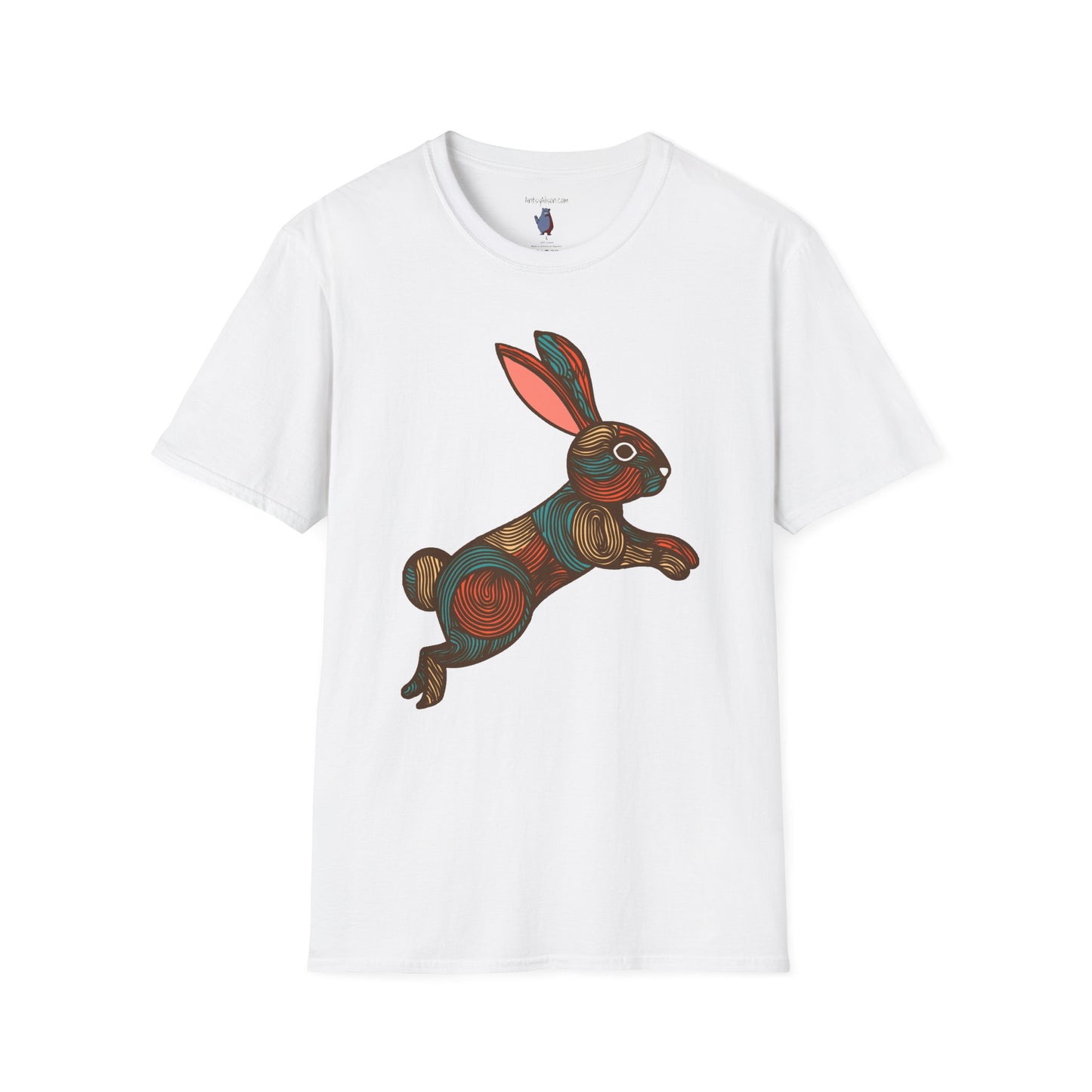 Modern Bunny Rabbit - 100% Cotton T-Shirt