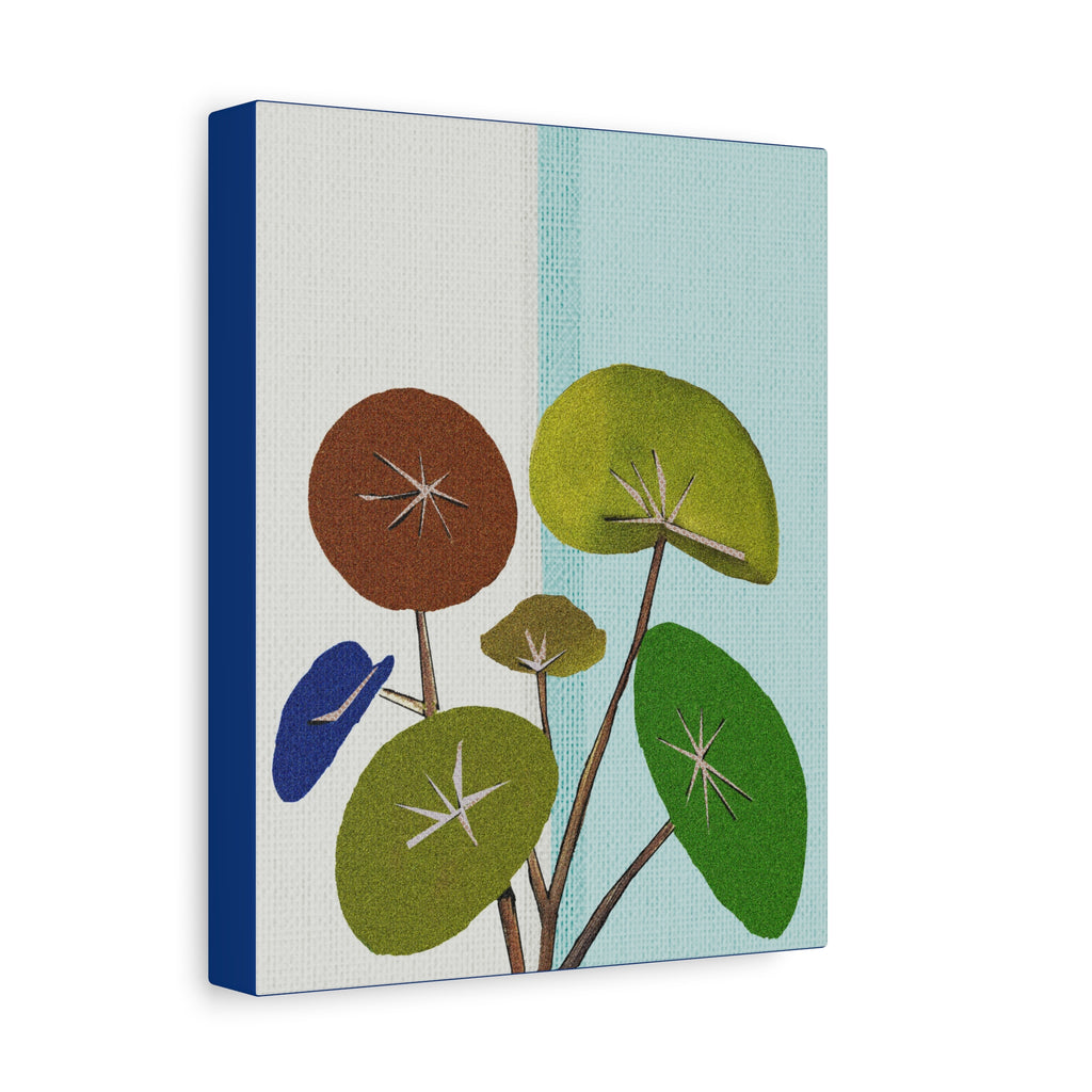 Midwest Mod Abstract Houseplant Plant Art Print No. 100 - Matte Canvas, Stretched, 1.25"