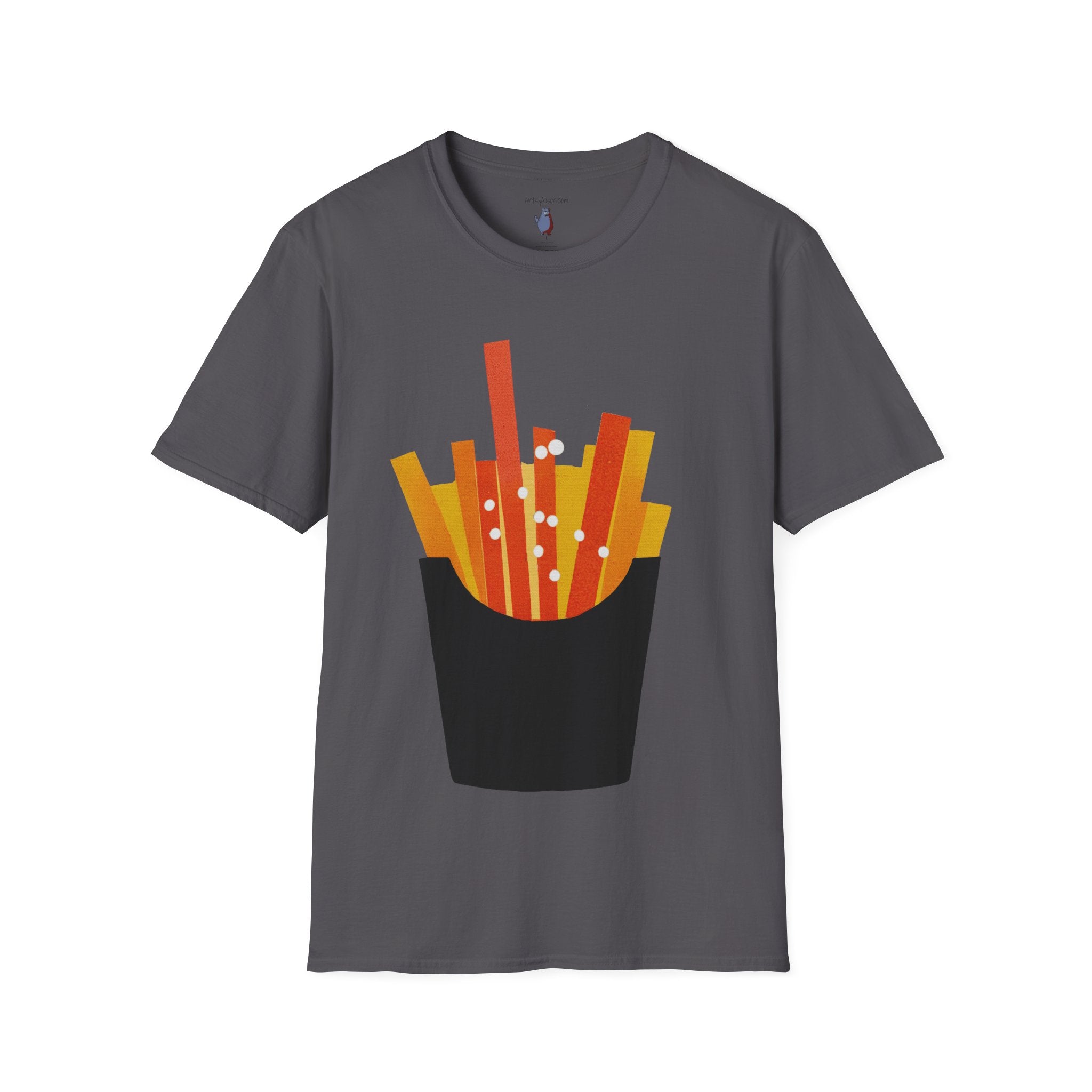 French Fry Fries Graphic Art Tee - 100% Cotton T-Shirt