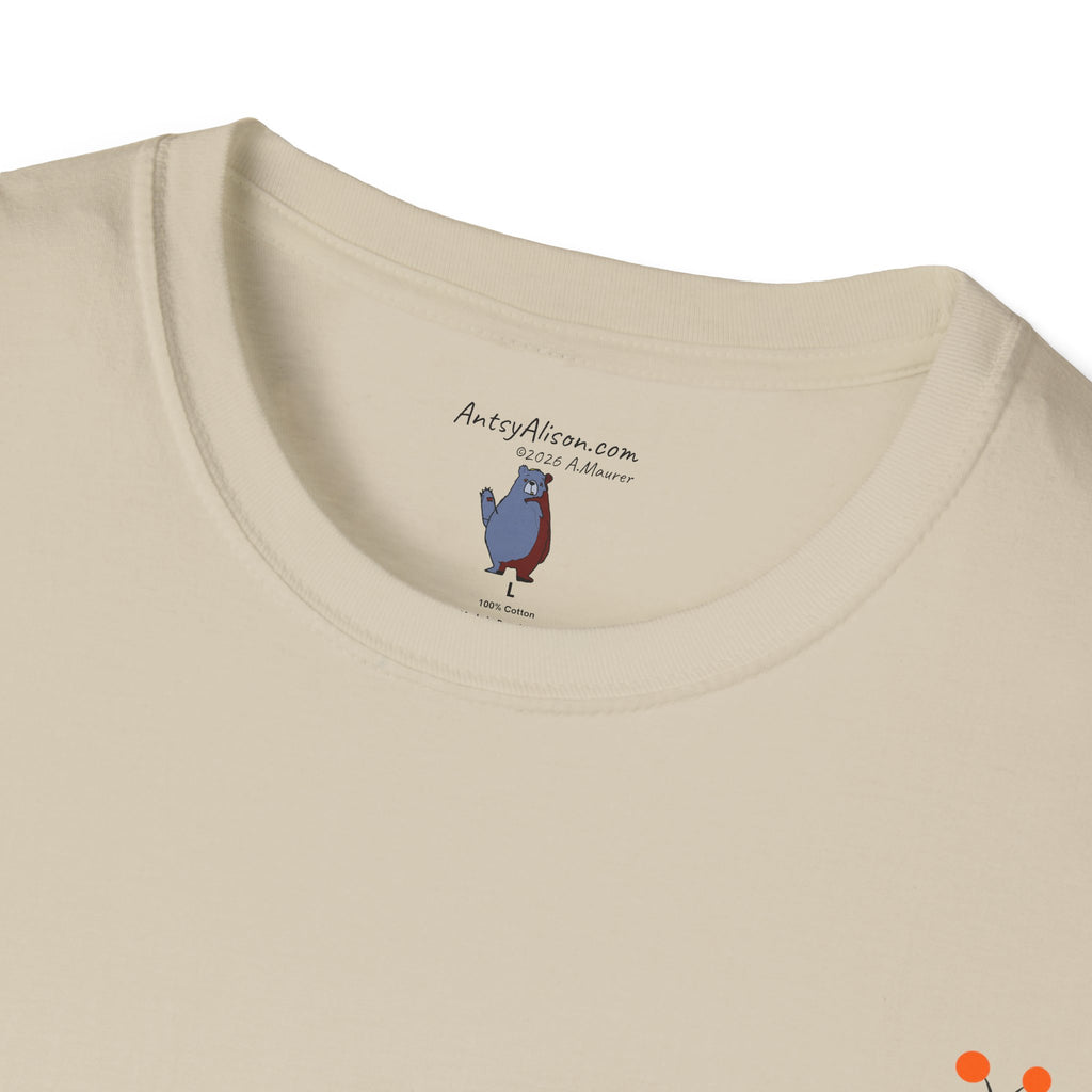 Midwest Modern Pop Icon Red and Orange Caterpillar - 100% Cotton Graphic Tee - animal lovers, insects, bugs, caterpillars, red, orange