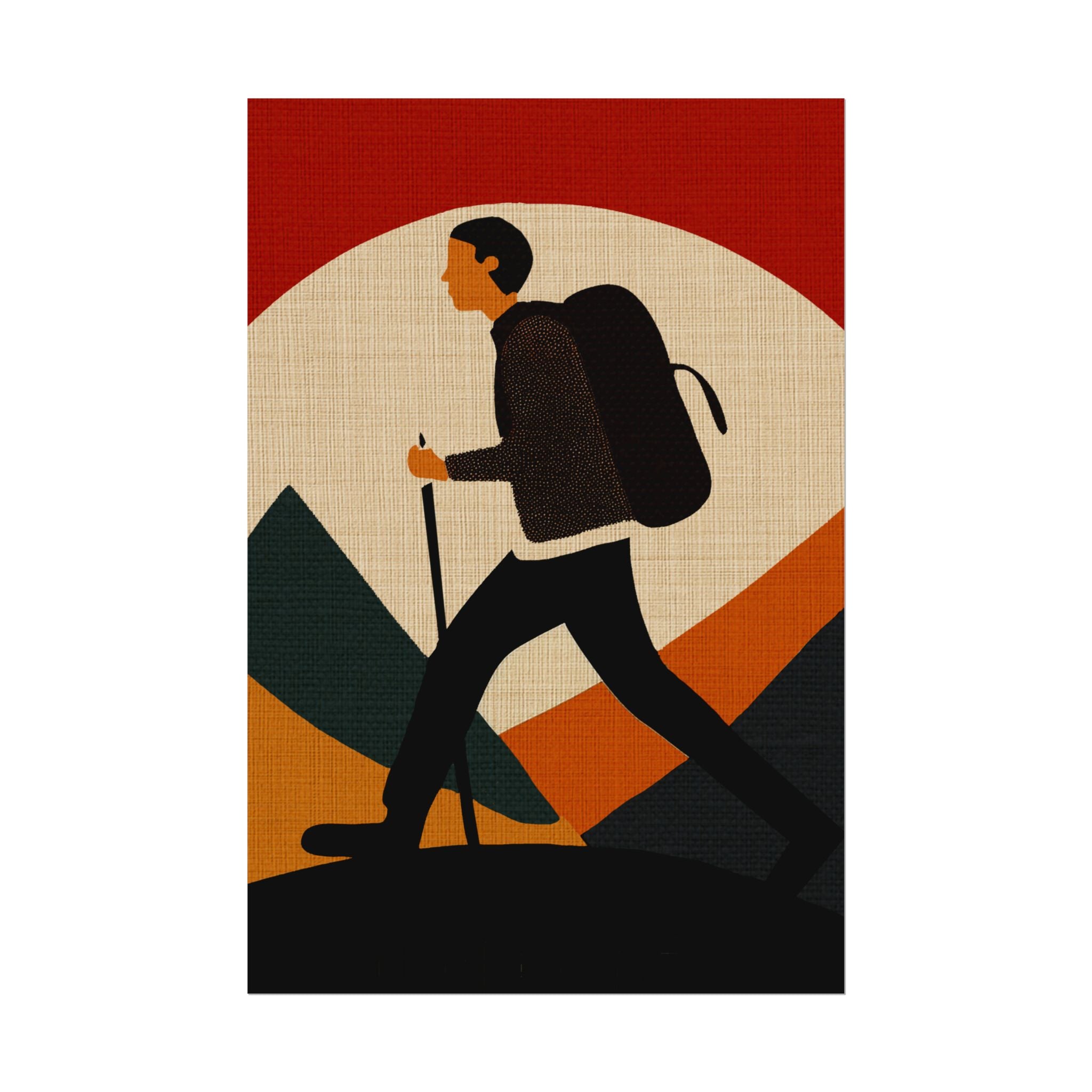 Outdoor Activity Hike Poster, Rolled Poster -  nature lovers, outdoor activities, spring, summer, hike, hiking