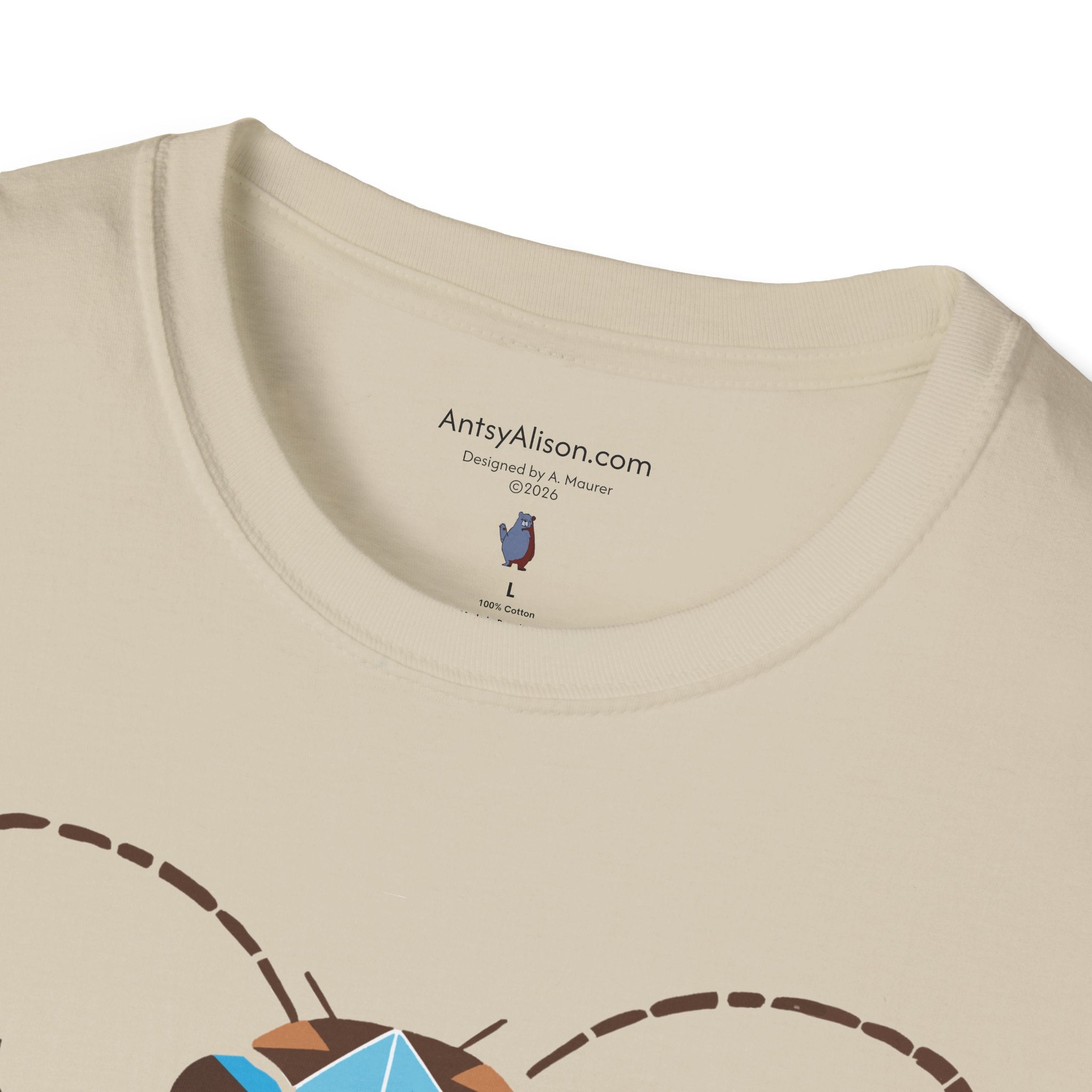 Midwest Modern Deco Beetle - Unisex Softstyle T-Shirt